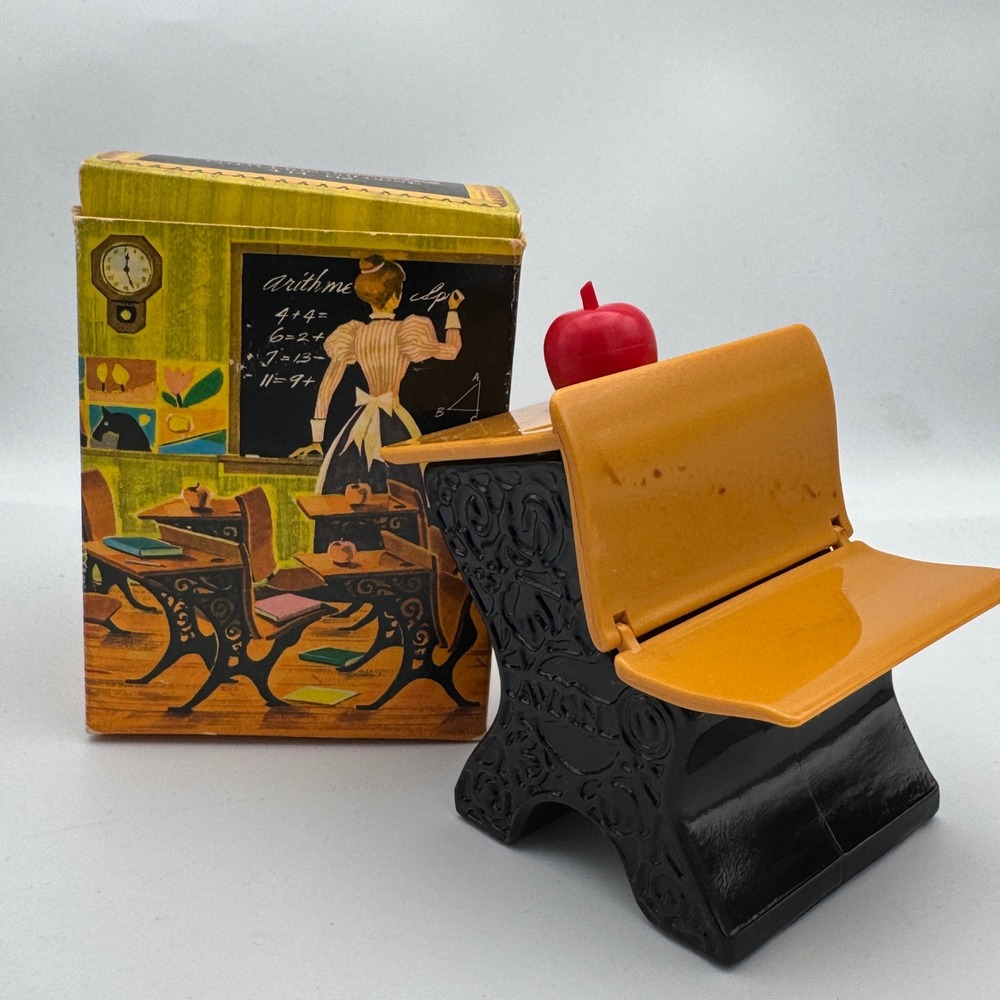Vintage Avon Remember When School Desk Decanter Cotillion Cologne with Box